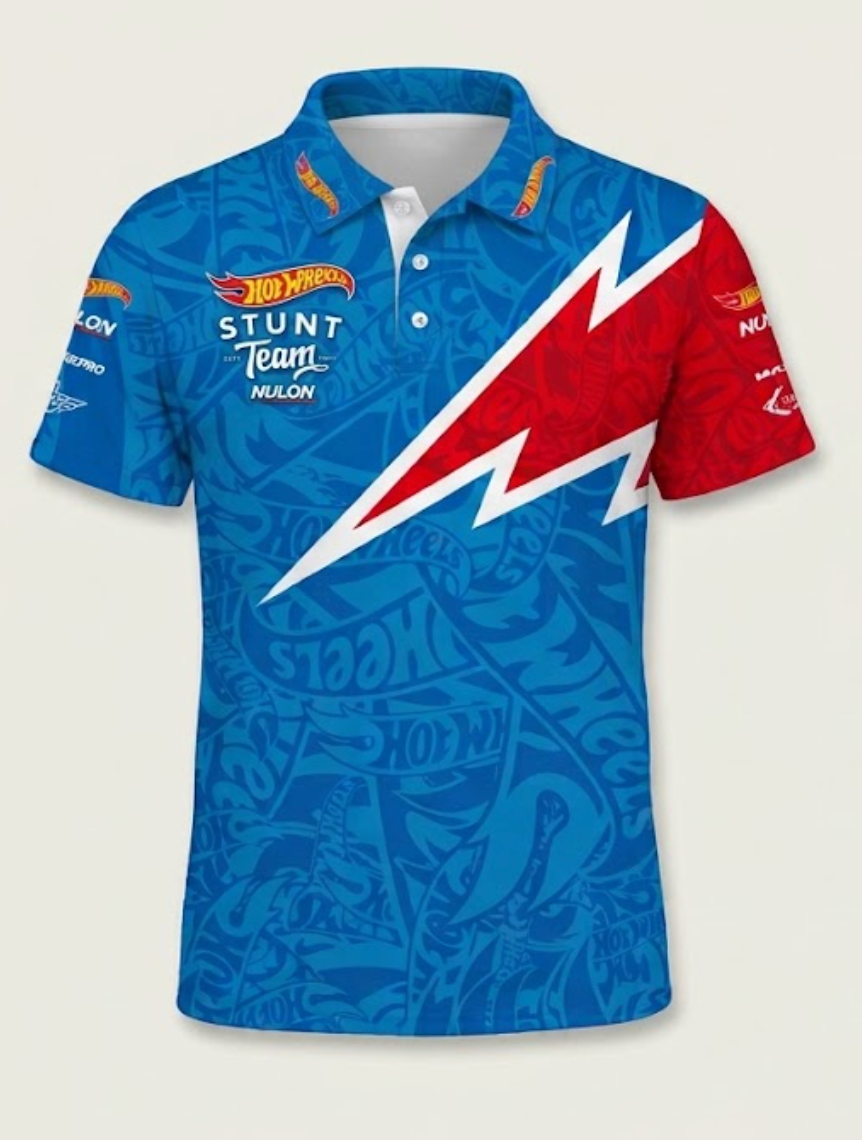 HOT WHEELS STUNT TEAM POLO (Blue)