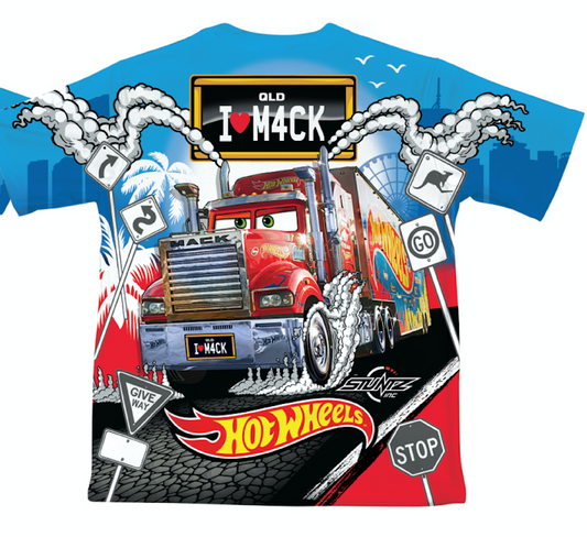HOT WHEELS I LOVE MACK KIDS TEE
